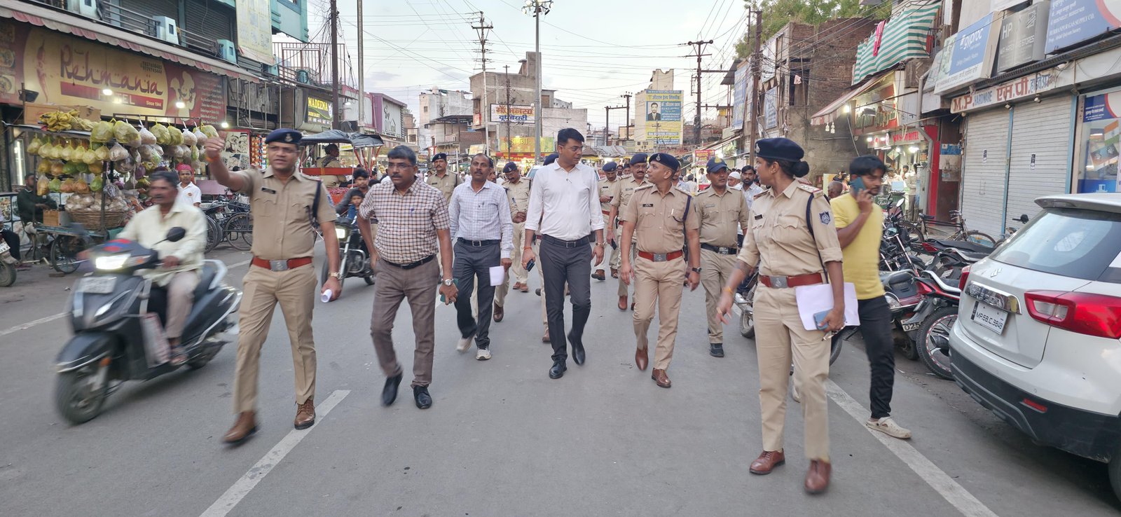 मोहर्रम पर्व के तहत पुलिस अधीक्षक श्री आशुतोष बागरी ने ताजिया विसर्जन घाट एवं ताजिया चल समारोह मार्गों का किया निरीक्षण