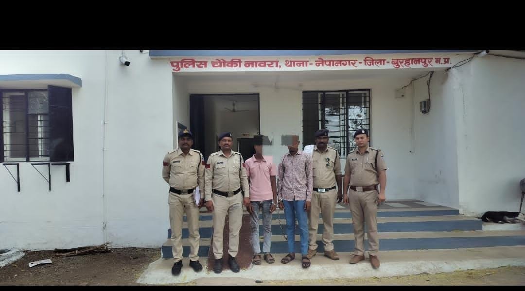 पुलिस थाना नेपानगर को चोरी के प्रकरण मे मिली सफलता