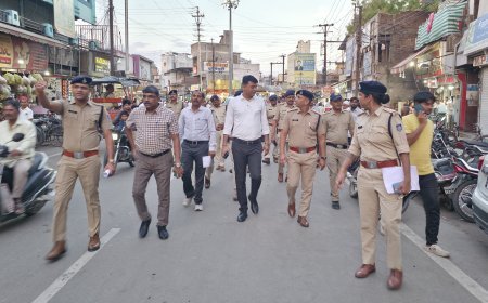 मोहर्रम पर्व के तहत पुलिस अधीक्षक श्री आशुतोष बागरी ने ताजिया विसर्जन घाट एवं ताजिया चल समारोह मार्गों का किया निरीक्षण