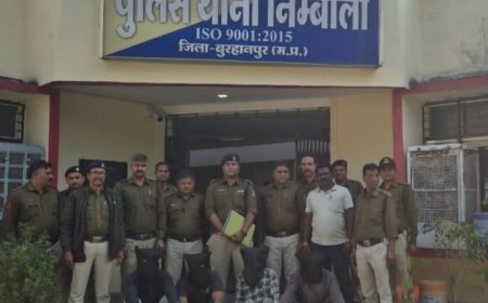 थाना निंबोला पुलिस ने लूट करने वाली गैंग का किया पर्दाफाश