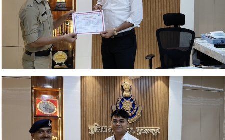 पुलिस अधीक्षक द्वारा थाना कोतवाली के आरक्षकों को उत्कृष्ट रिस्पॉन्स टाइम तत्परता और सजगता हेतु प्रशस्ति पत्र एवं नगद पुरस्कार से किया सम्मानित