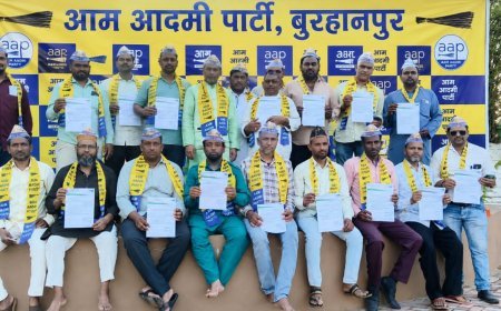 आम आदमी पार्टी बुरहानपुर की 51 सदस्यीय नवीन कार्यकारिणी को नियुक्ति पत्र वितरित