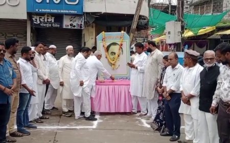 राजीव गांधी की जयंती पर कांग्रेस ने किया श्रद्धासुमन अर्पित